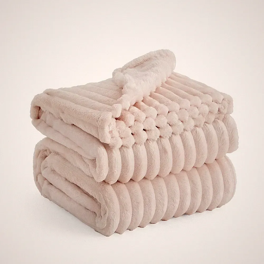 Bedsure Twin/Twin XL Plush Blanket Crystal Pink