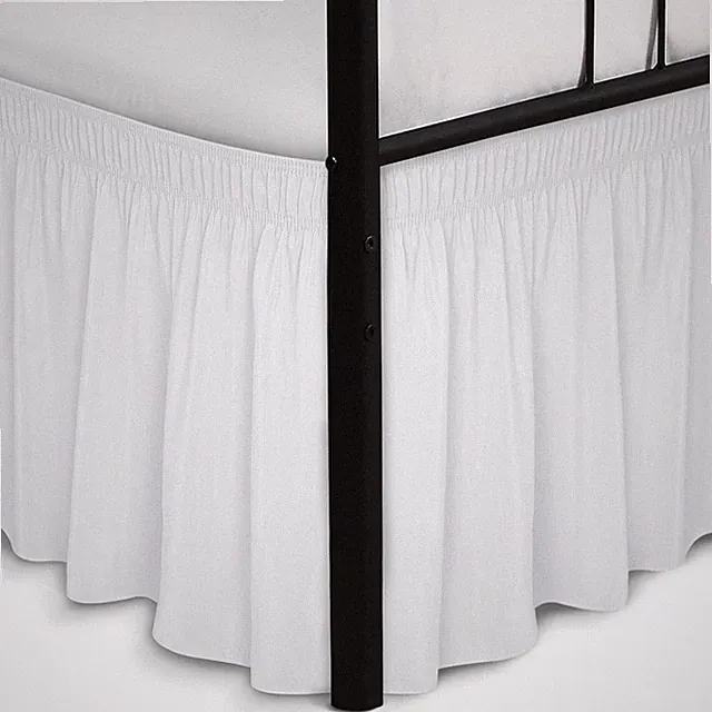 Biscaynebay Wrap Around Bed Skirts with Split Corners for Twin/Twin XL Beds 1...