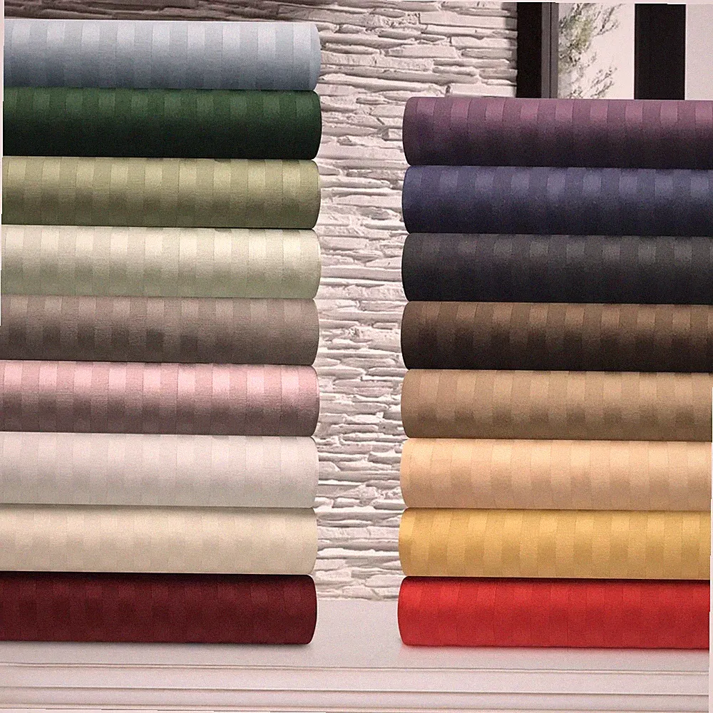 Twin XL Size Bedding Things Egyptian Cotton 1000-1200 Thread Count Stripe Colors