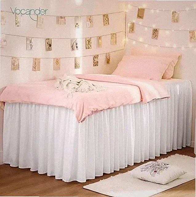 Rachel Zoe White Bed Skirt Lofted Bed Dorm TwinXL NWT