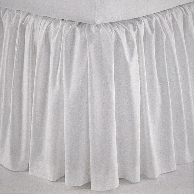 Solid White 625 TC Ruffle Bed Skirt Egyptian Cotton All US Bed Size Drop New