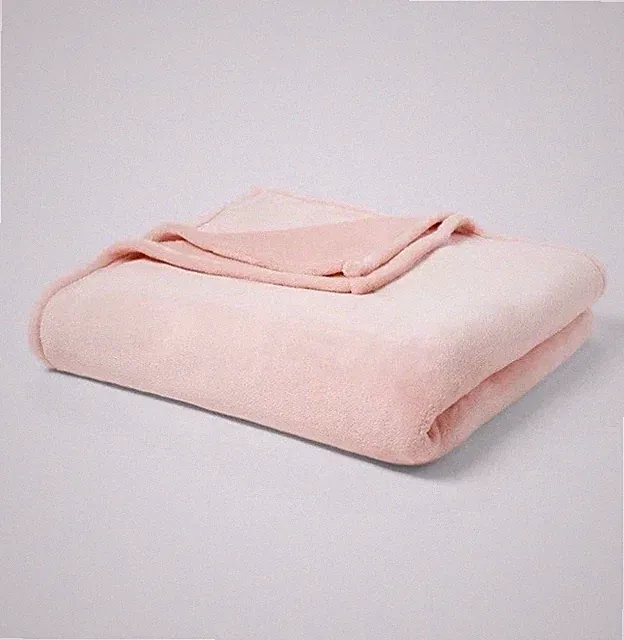Super SOFT & COZY ~ Twin/Twin XL PINK Micro-plush Blanket or Throw 94” L x 66” W
