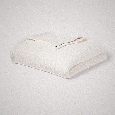 Threshold Matelasse Throw Bed Blanket Viscose 92x66 Heavyweight, Ivory, Twin XL