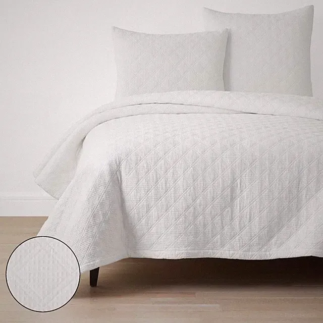 Waffle Quilt - White, Twin/Twin XL...