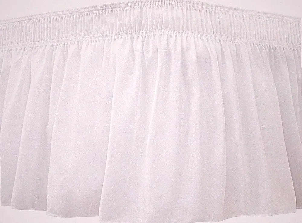 Wrap around Bed Skirts for Twin Twin XL Beds with Long Drop of 1...