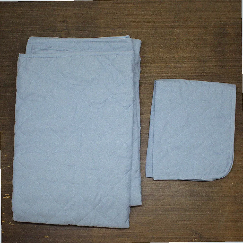ZUZIFY 2-Piece Quilted Bedspread Set Light Blue Twin / Twin XL